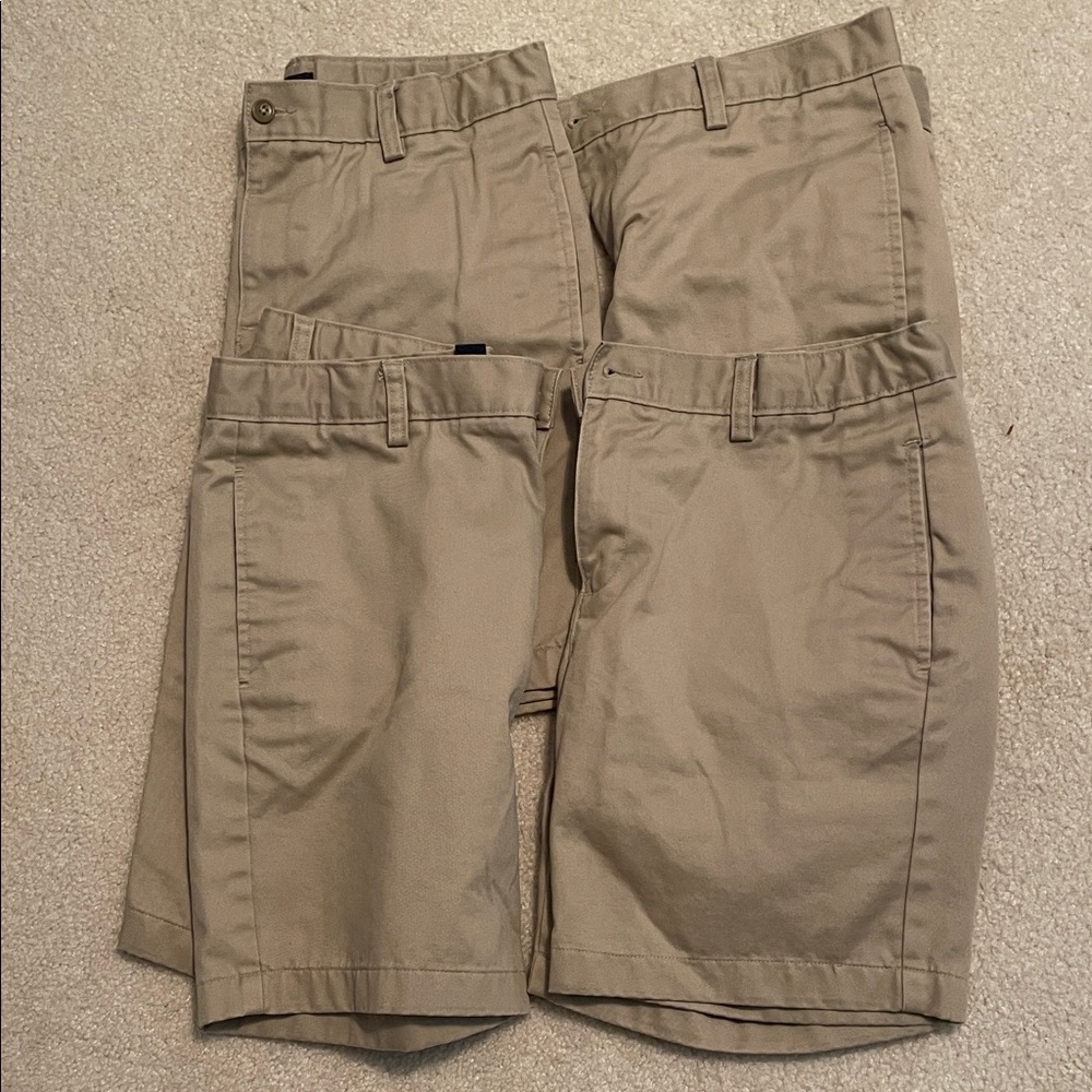 Lands' End Kids 14 Husky Khaki Shorts